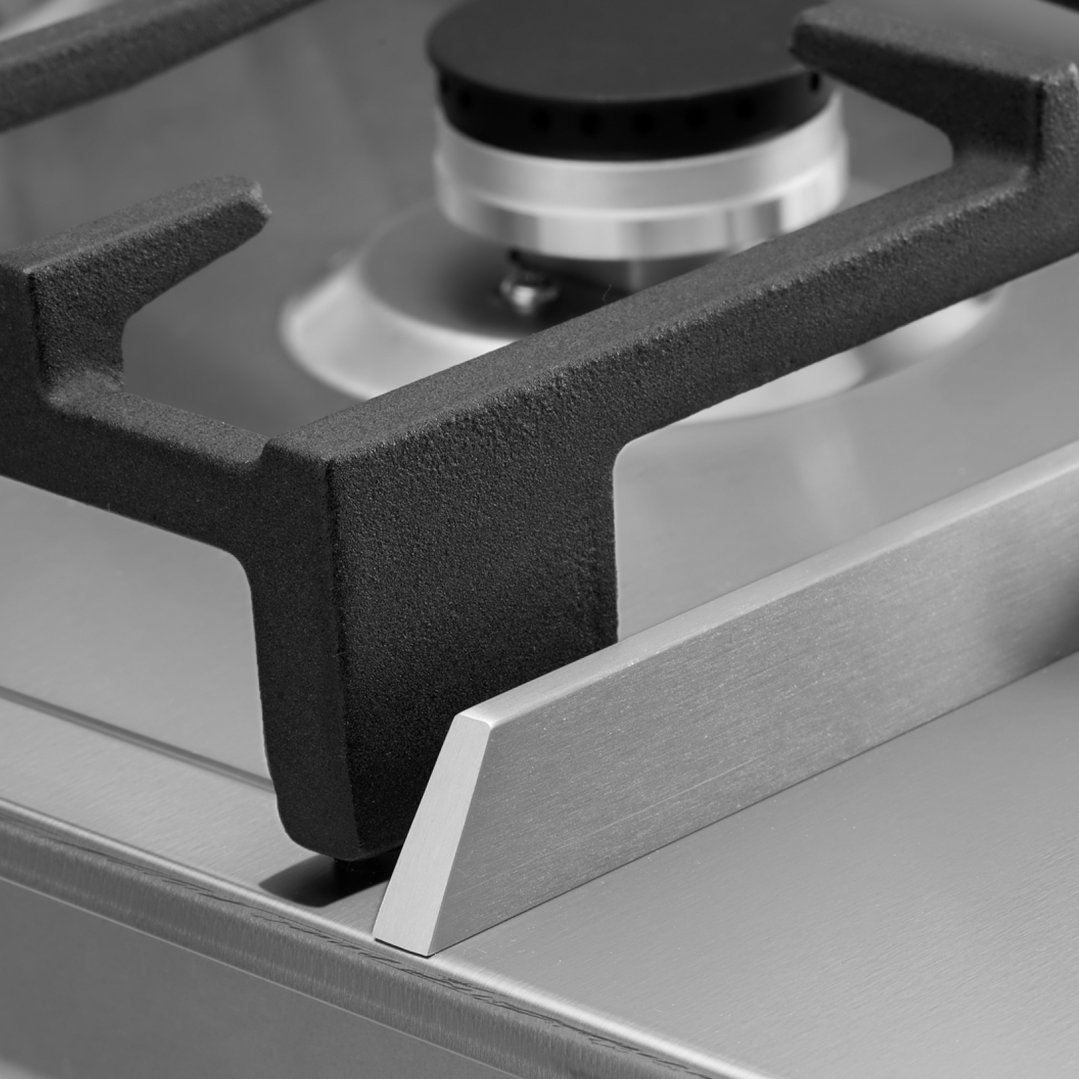 Omega 60cm Gas Cooktop - Stainless Steel. OCG604WX