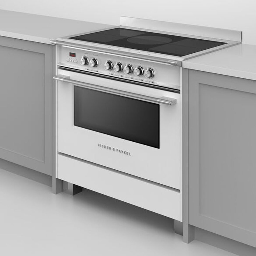 Fisher & Paykel 90cm Series 7 Classic 5 Zone Induction Cooker, 2 SmartZones OR90SCI4W1