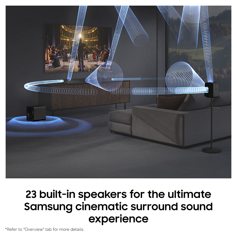 Samsung Q-series Soundbar HW-Q990H 11.1.4 ch Subwoofer & Rear (2026) HW-Q990H/XY