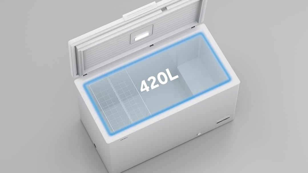 Haier 418L 300 Series Hybrid Chest Freezer White HCF420W