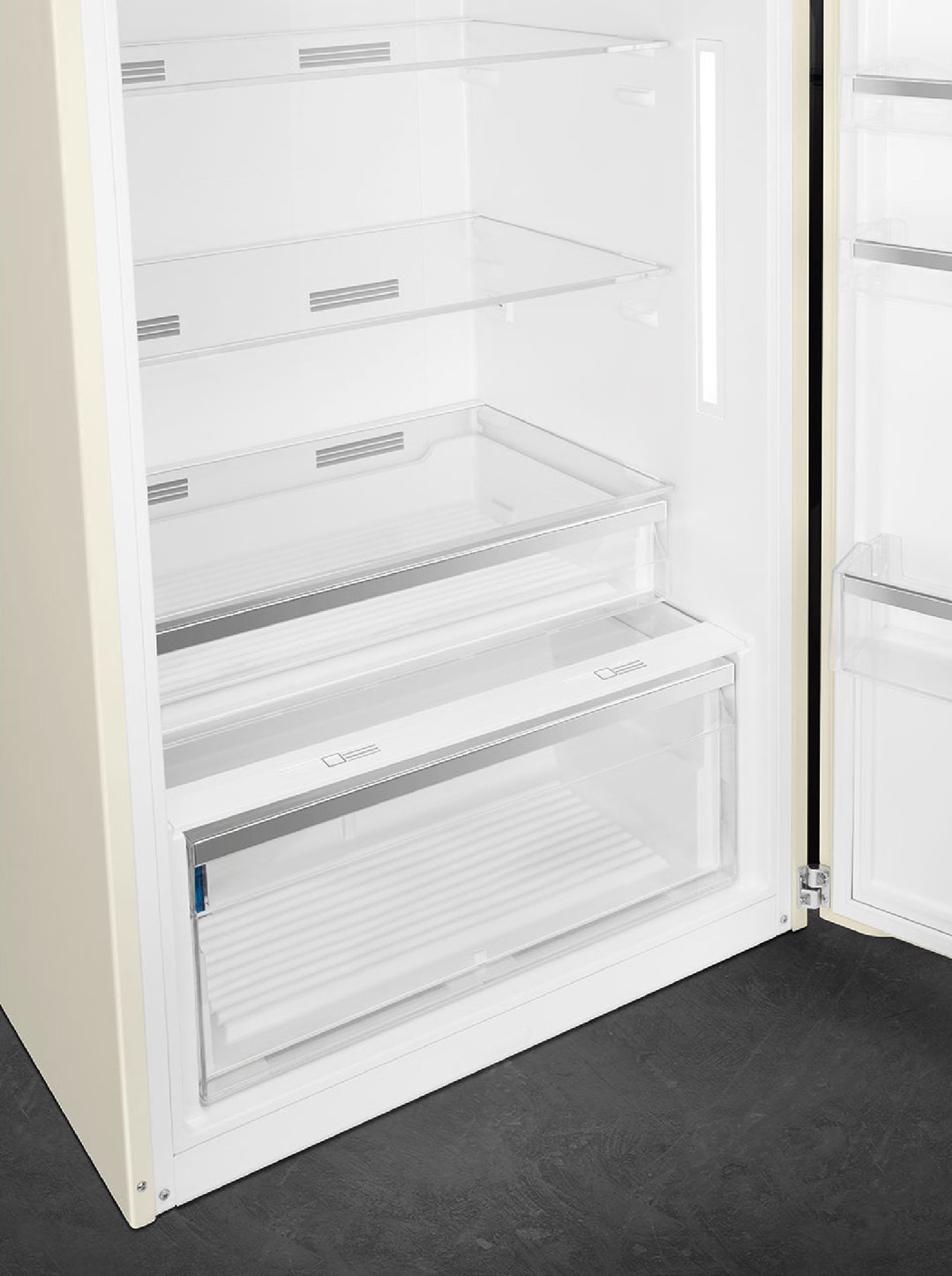 Smeg FAB 50 50’S Style Retro Refrigerator, Right Hand - Cream FAB50RCR5AU