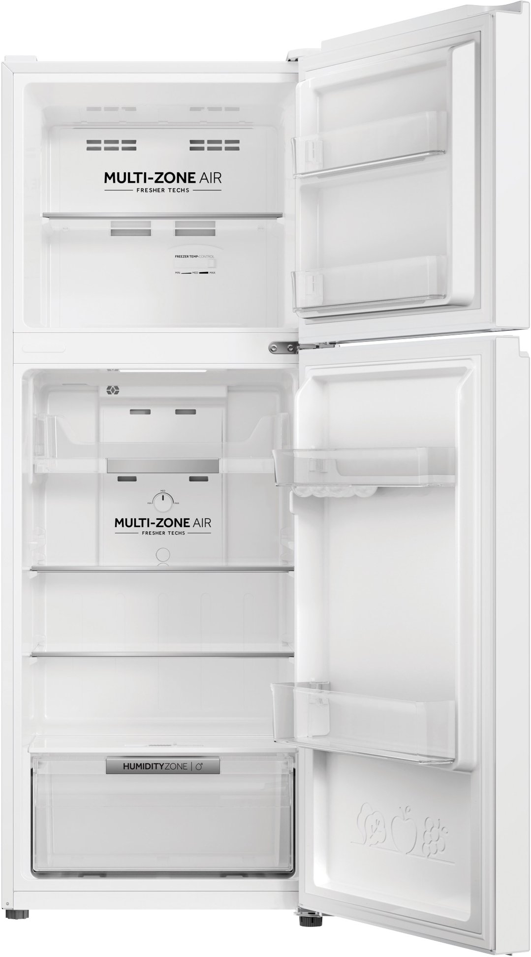 Haier 208L 300 Series Refrigerator White Top Freezer HRF210TW
