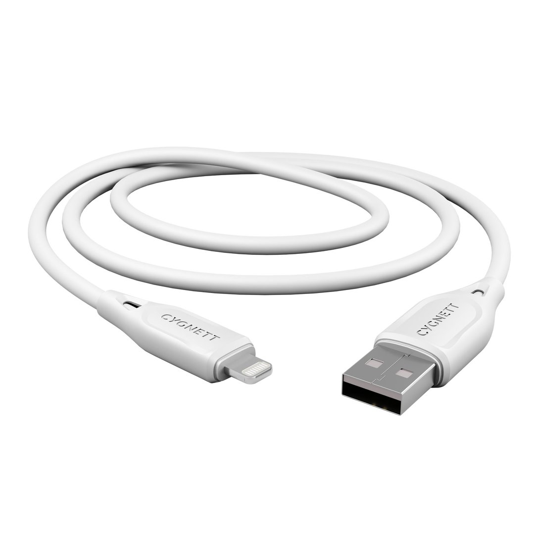 Cygnett Essentials Lightning To USB-A Cable 2m - White CY4702PCCAL