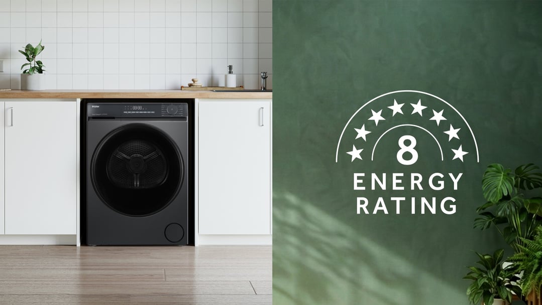 Haier 8kg 300 Series Heat Pump Dryer - Dark HDHPS80KB1