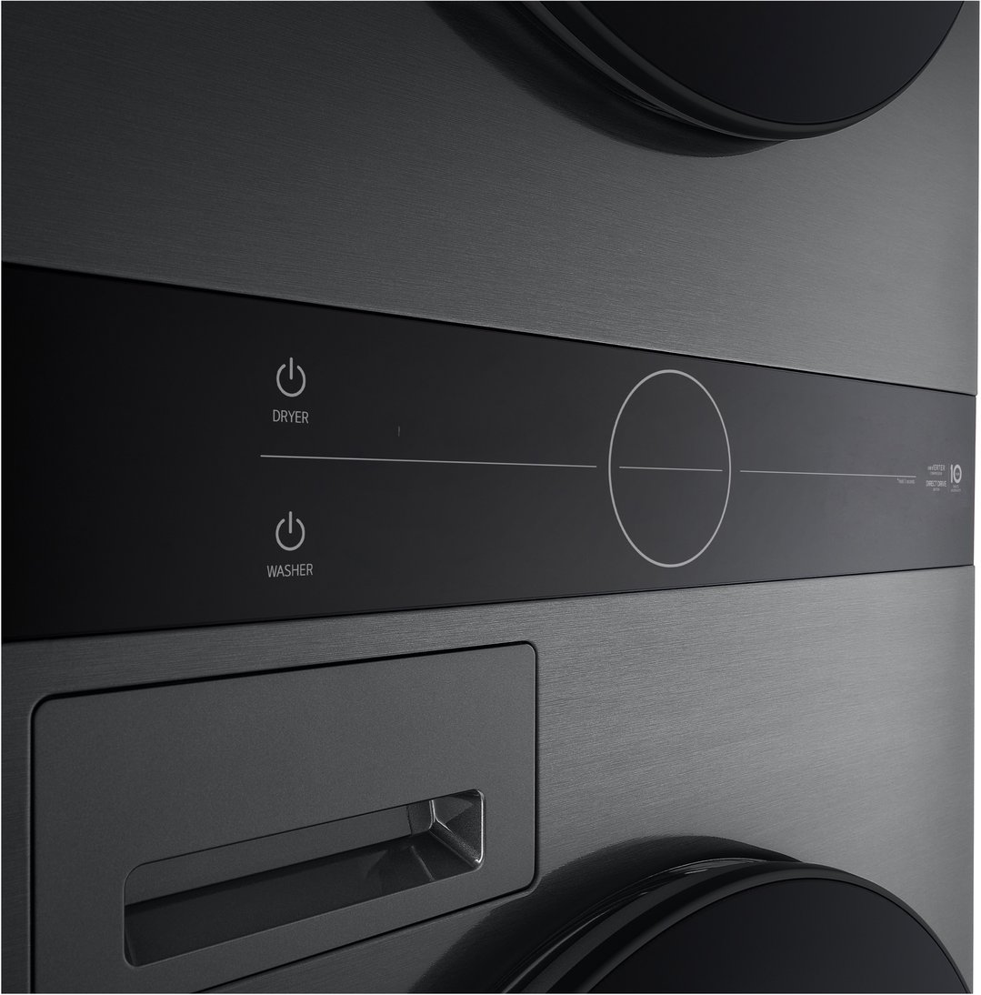 LG 12/10kg WashTower™ Stacked Washer Dryer - Black WWT-1210BX