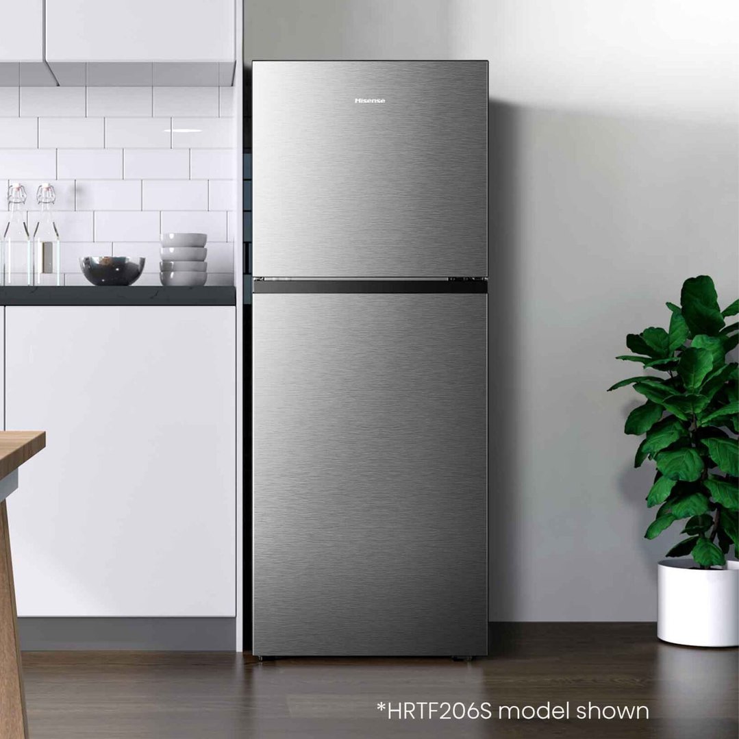 Hisense Top Mount Fridge 205L Silver HRTF206S