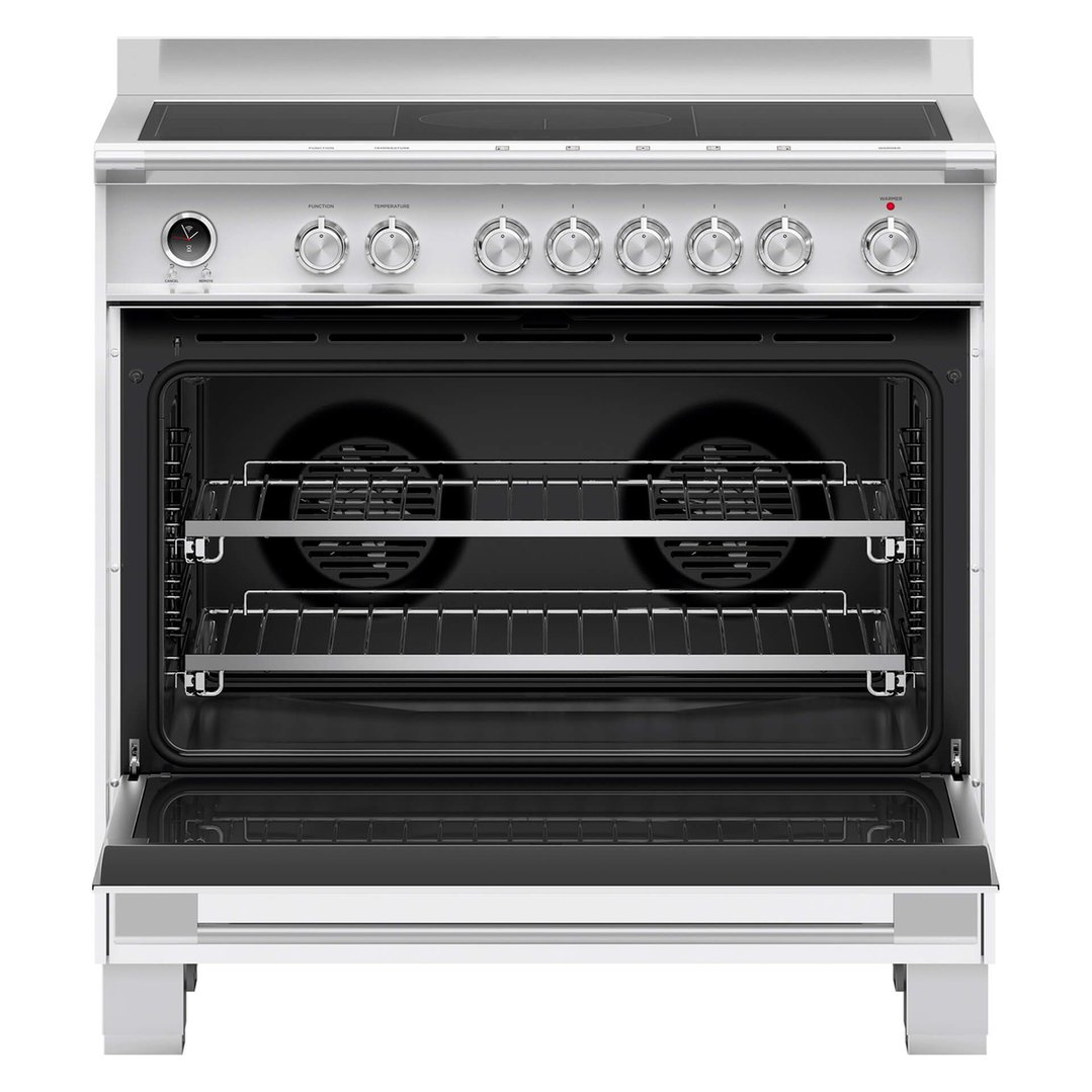 Fisher & Paykel 90cm Series 9 Classic 5 Zone Induction Pyrolytic Cooker, 2 SmartZones OR90SCI6W1