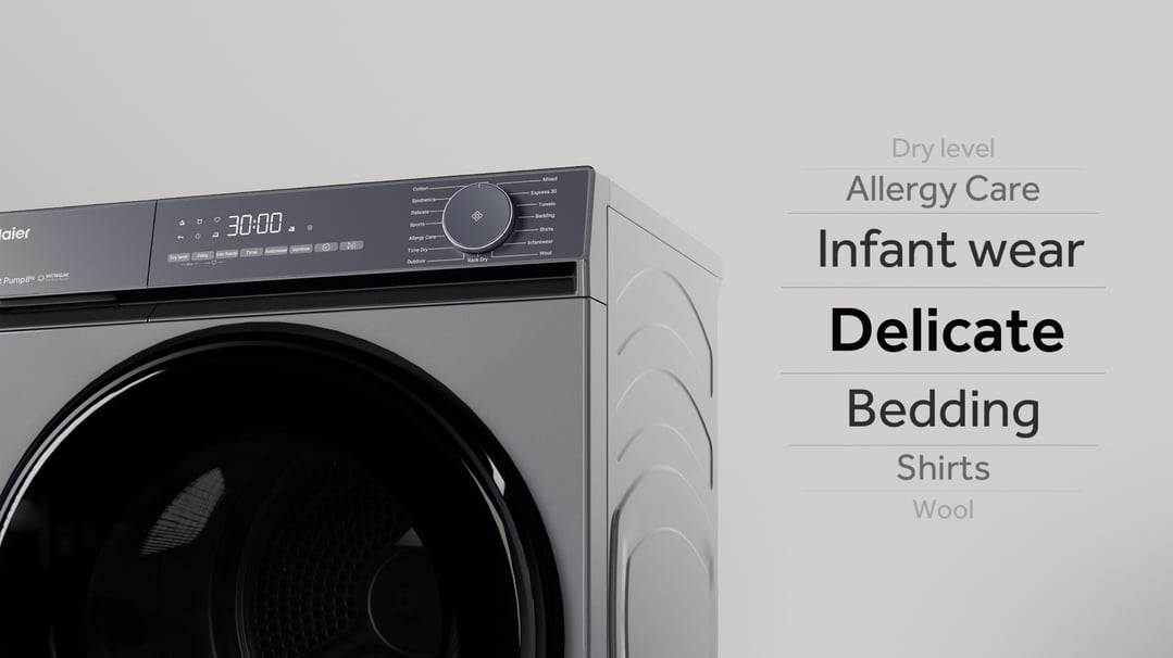 Haier 8kg 300 Series Heat Pump Dryer - Dark HDHPS80KB1