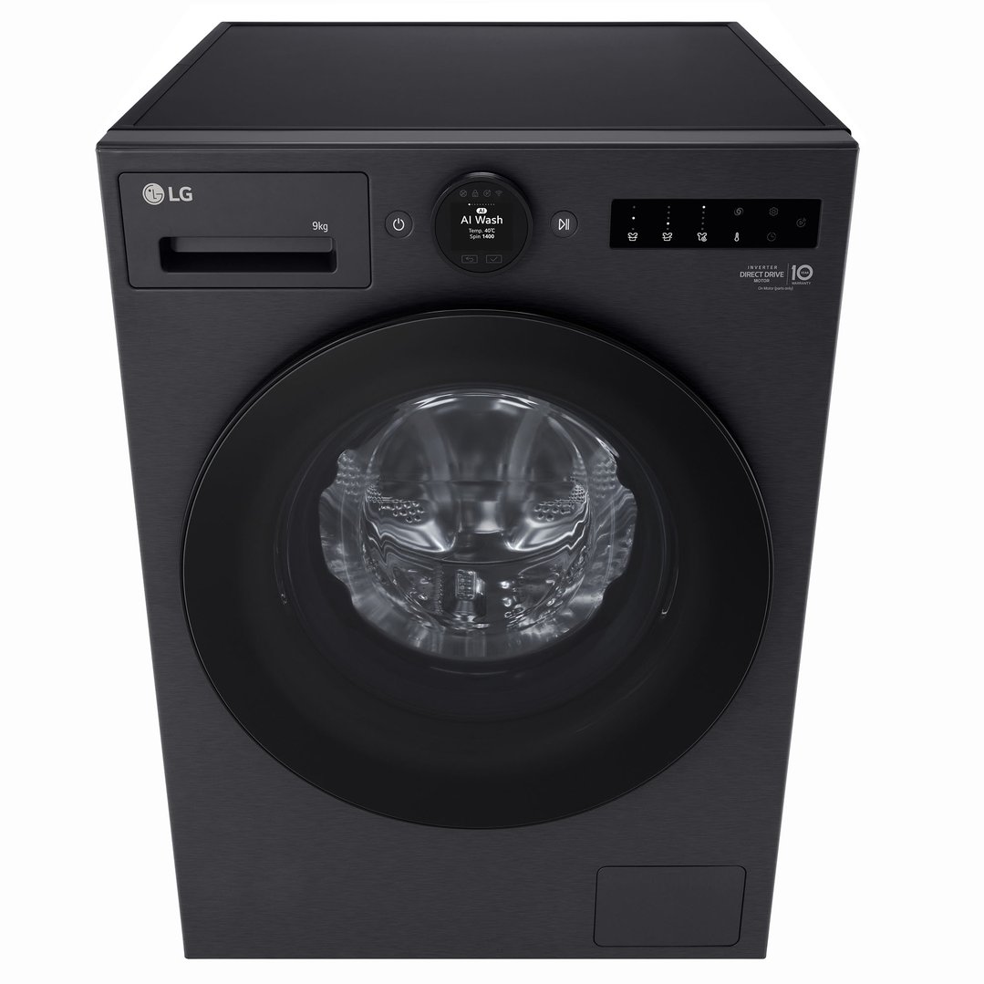 LG 9kg Series 9 Matte Black Front Load Washer WX9-1409MB