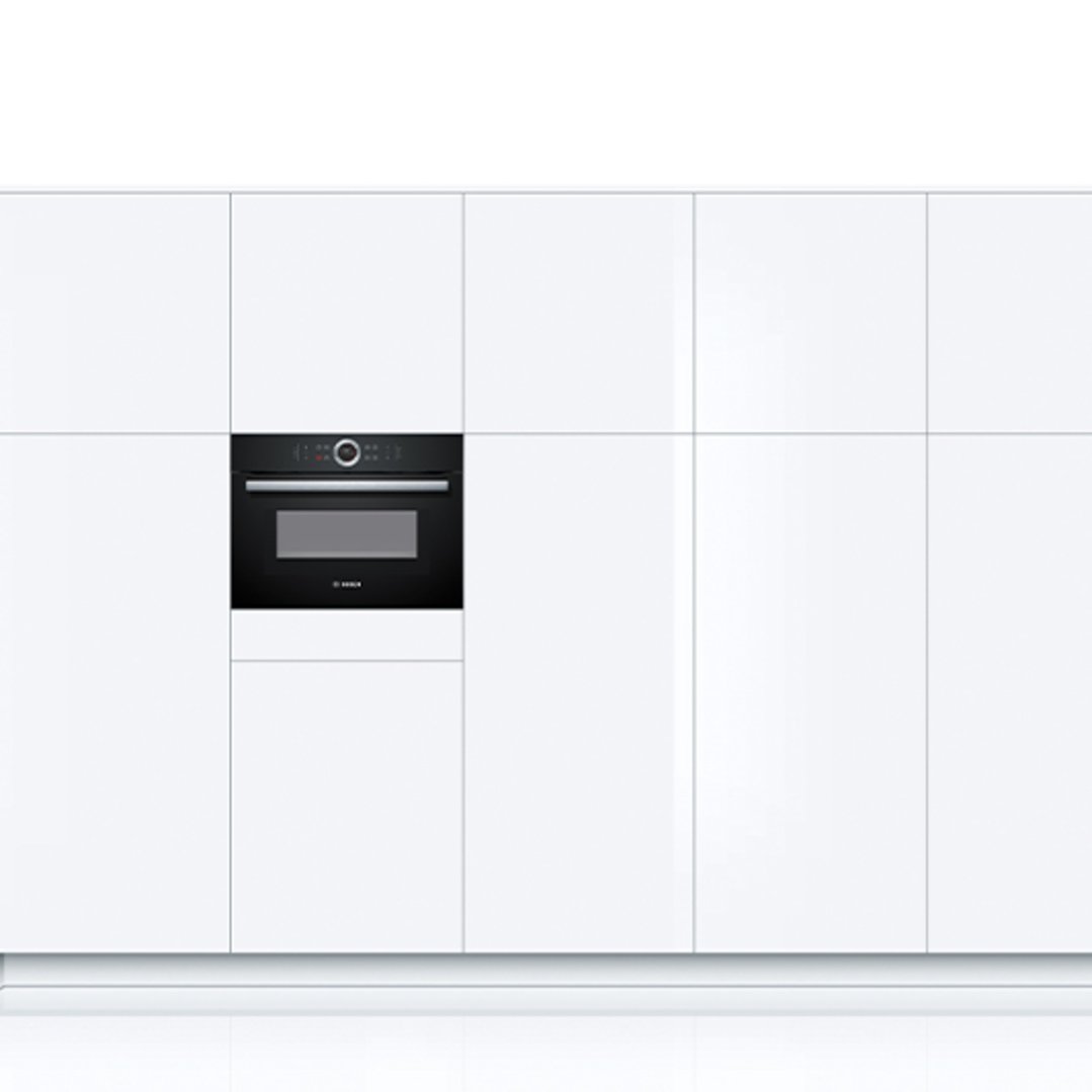 Bosch Serie 8 Compact Combination Microwave Oven Black CMG633BB1A