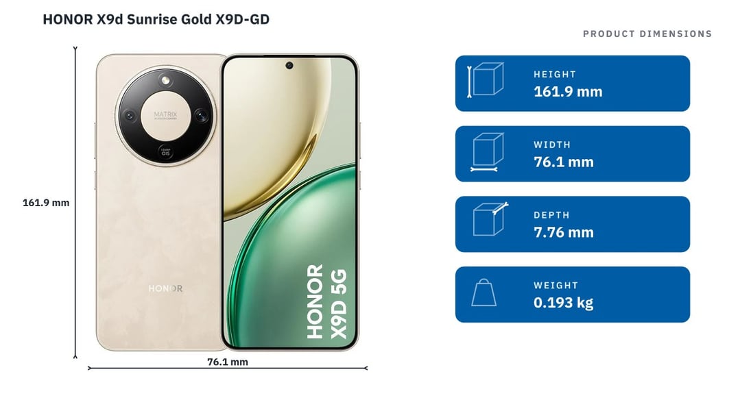 HONOR X9d Sunrise Gold X9D-GD