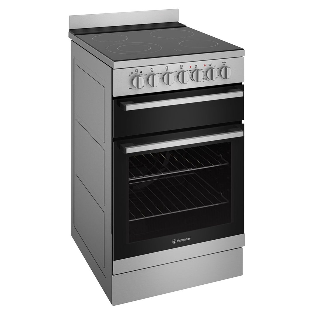 Westinghouse 54cm freestanding electric oven and ceramic cooktop