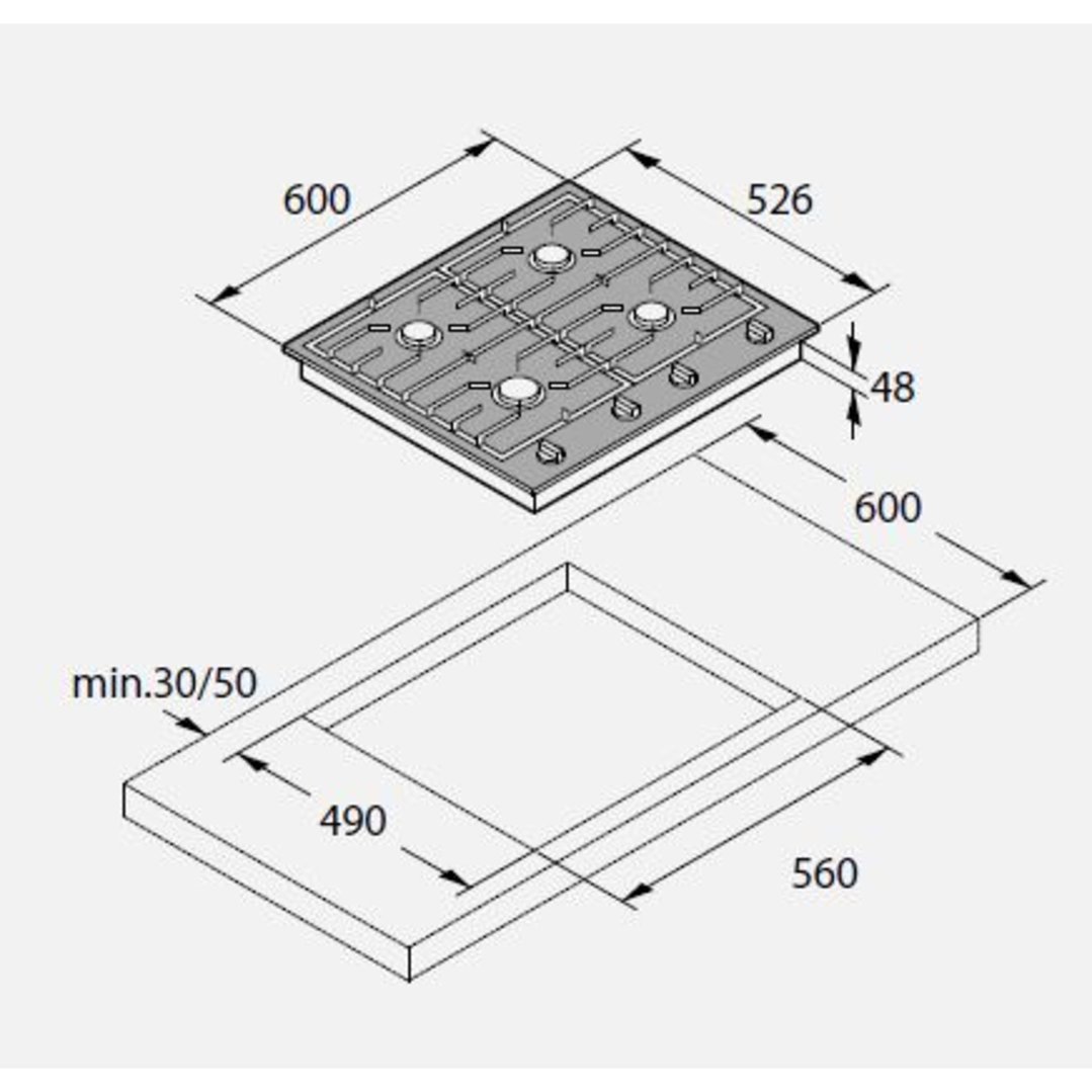 Asko 60cm Gas CooktopStainless Steel HG1666SD Buy Online with Afterpay & ZipPay Bing Lee