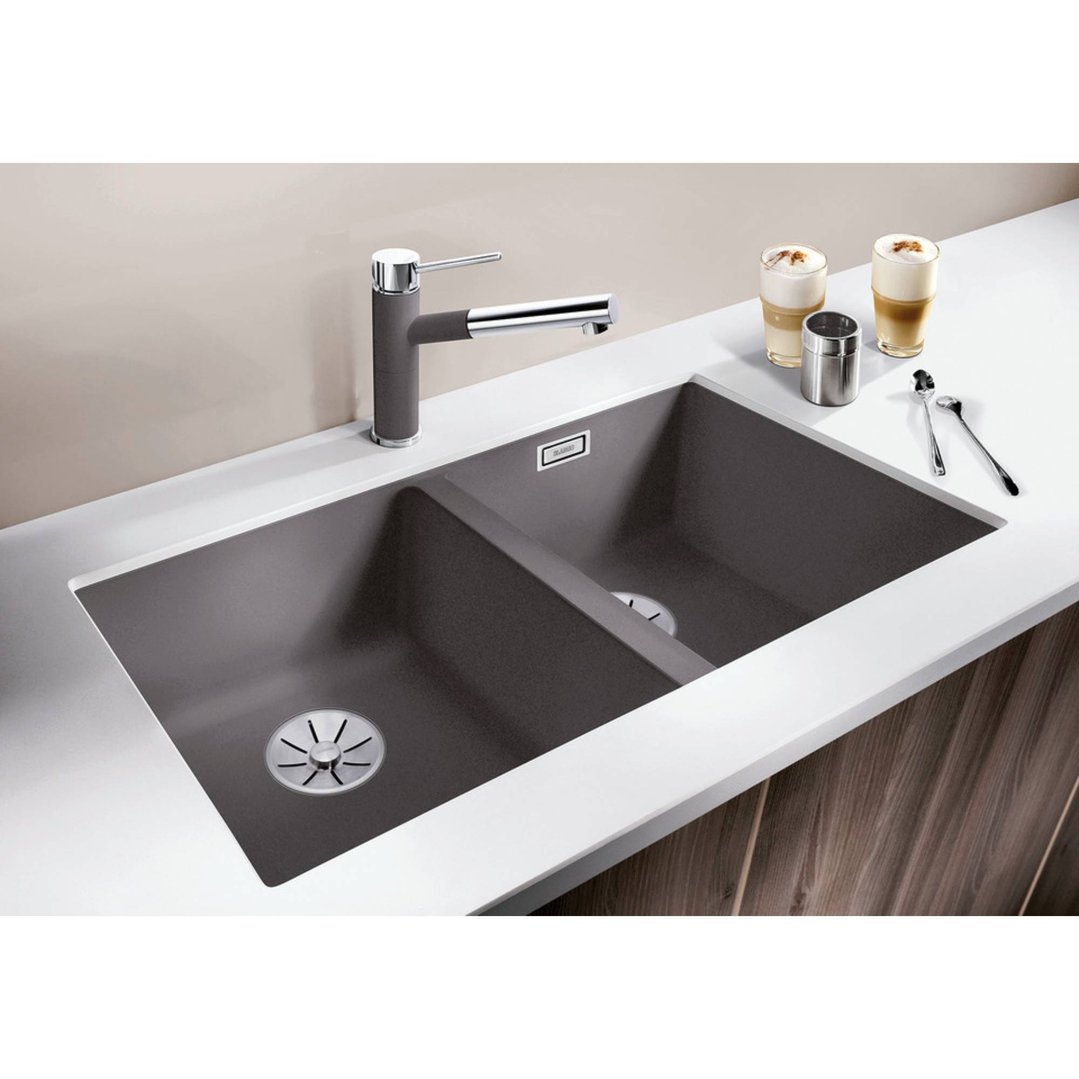 Blanco Silgranit PuraDur Double Bowl Sink Anthracite SUB350350UK5
