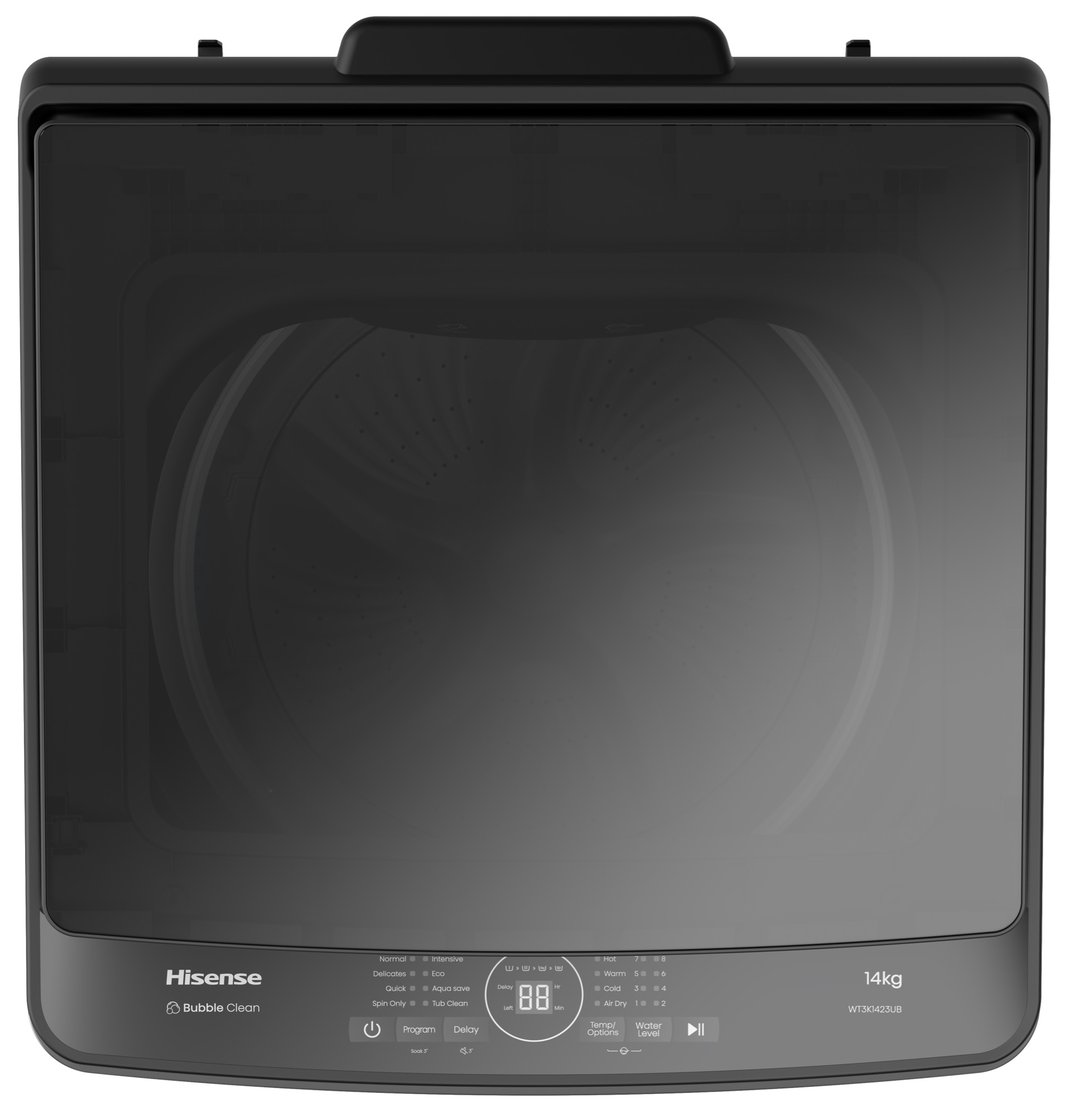Hisense Series 3K 8kg Top Load Washer - Black HWT3K8065B