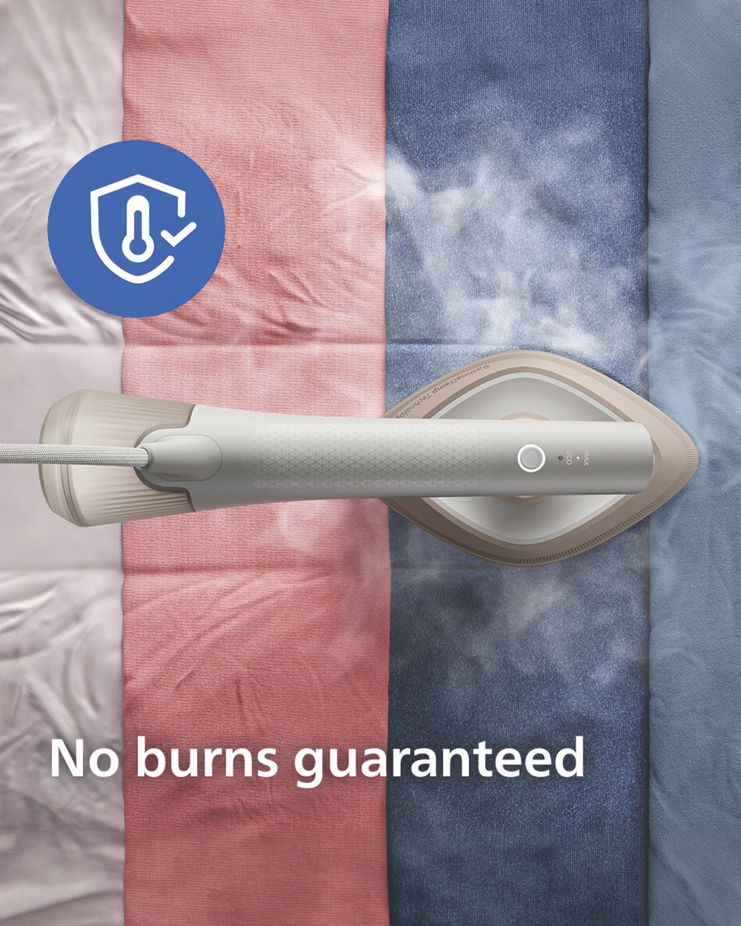 Philips OneTurn Hybrid Iron & Steamer Silk White GC213/10