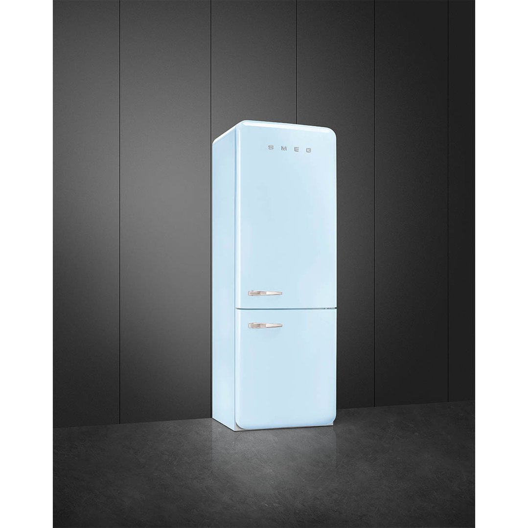 Smeg FAB 38 50’S Style Retro Refrigerator, Right Hand - Pastel Blue FAB38RPB5AU