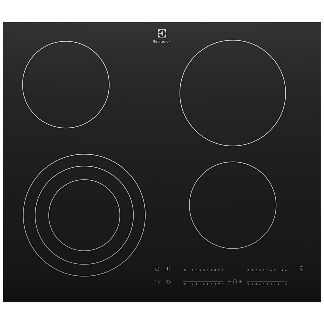 Electrolux 60cm UltimateTaste 300 4 Zone Ceramic Cooktop EHC644BE