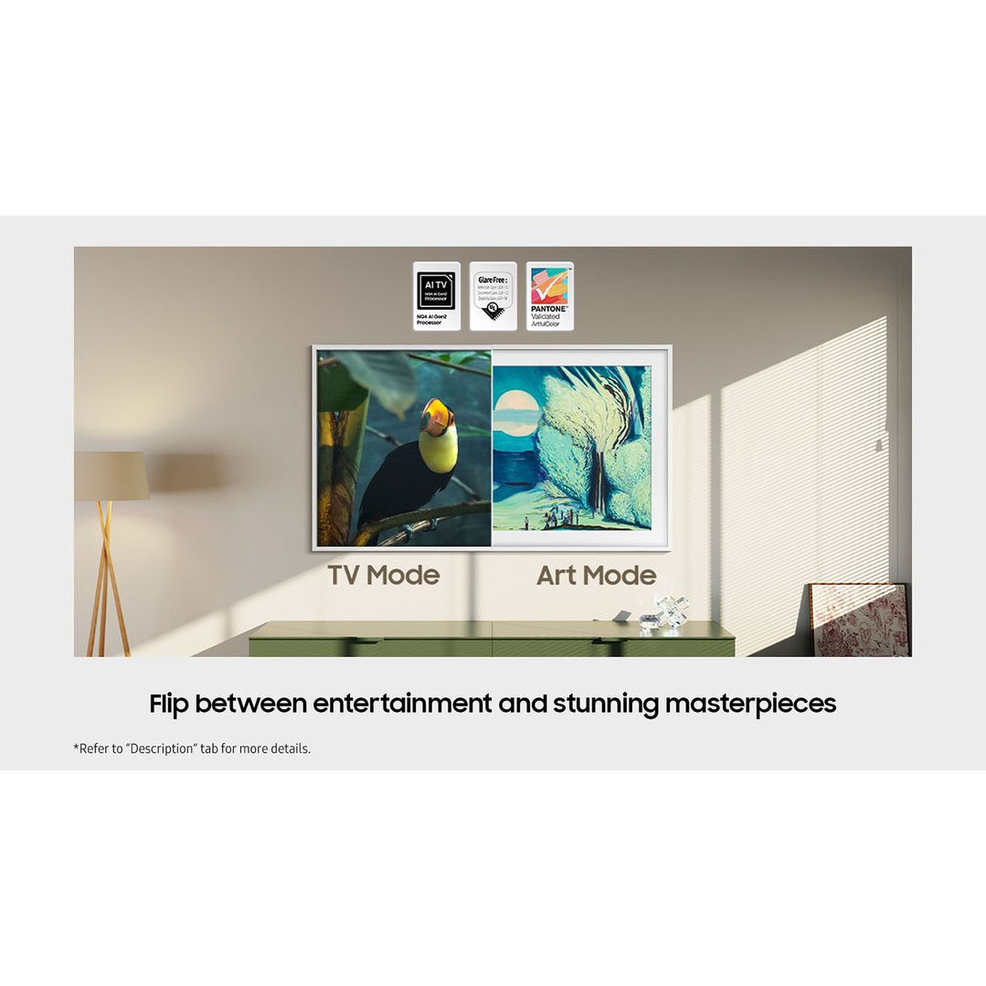 Samsung 65" The Frame QLED 4K Smart TV - Wired 2025 QA65LS03FAWXXY