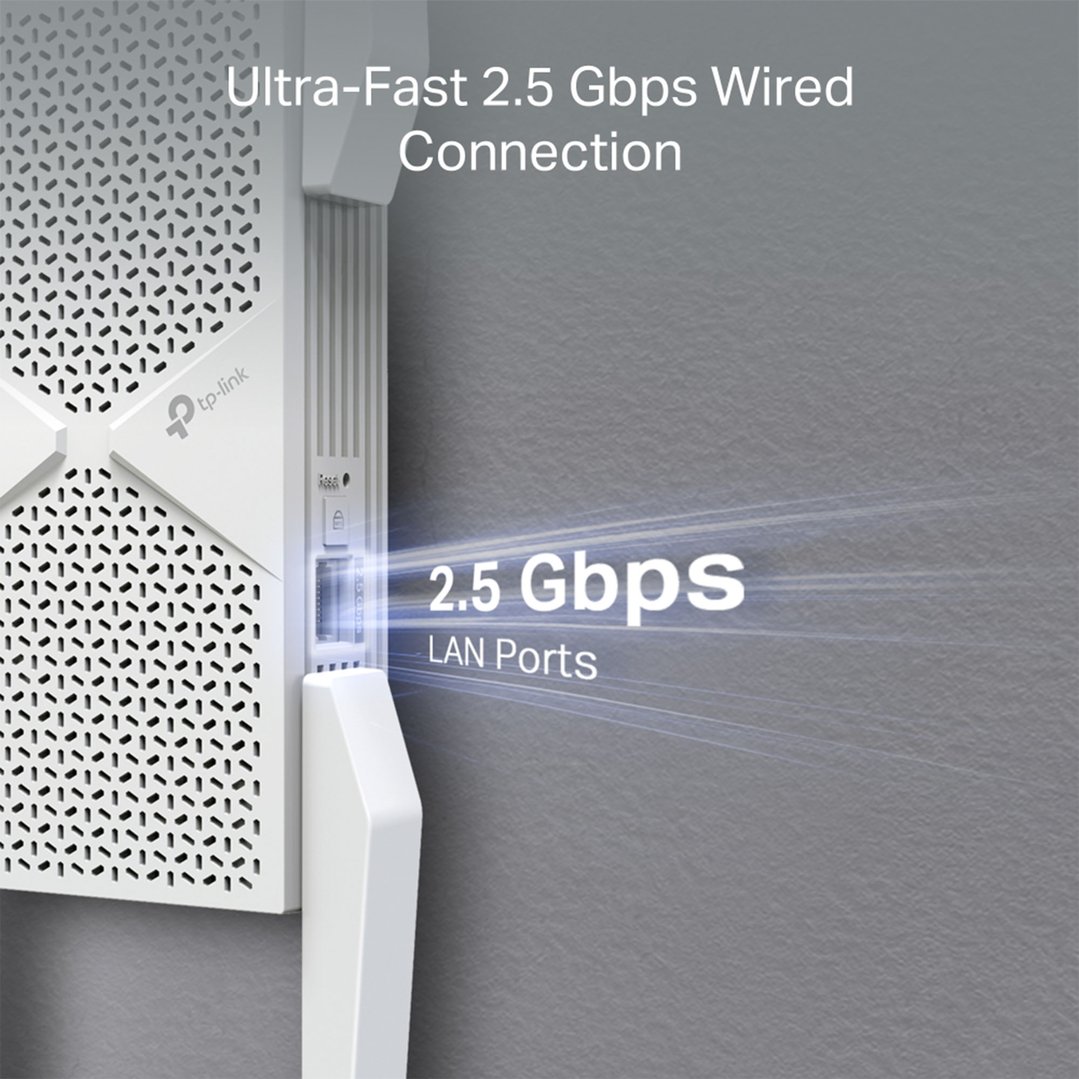 tp-link BE9300 Tri-Band Wi-Fi 7 Range Extender RE655BE