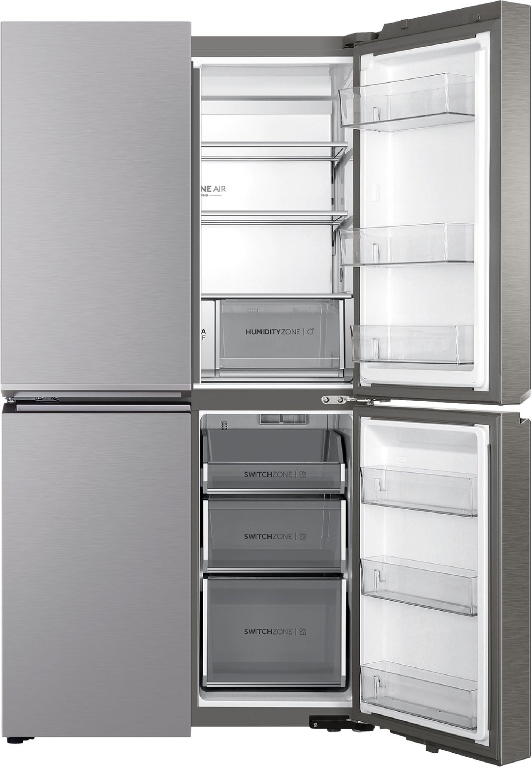 Haier Quad Door Refrigerator Freezer, 91cm, 623L Satina HRF680YS
