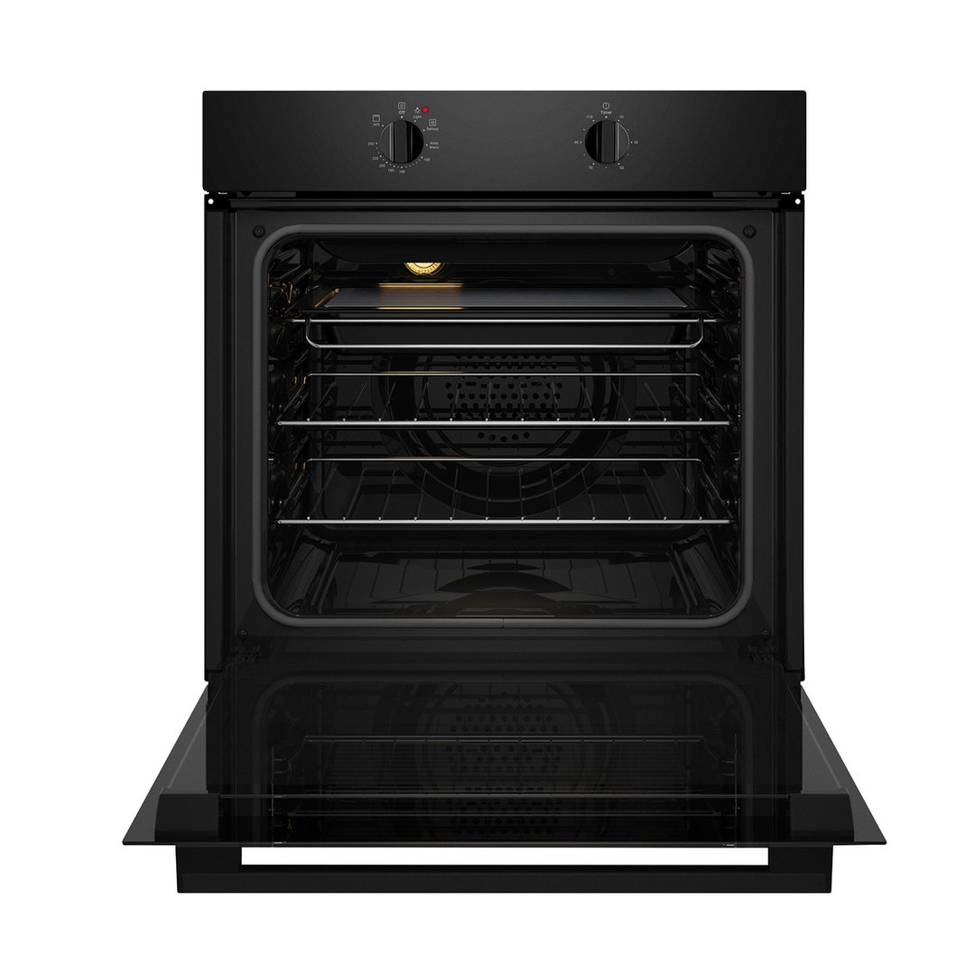 Chef 60cm Fan Forced Oven Black. CVE612DB