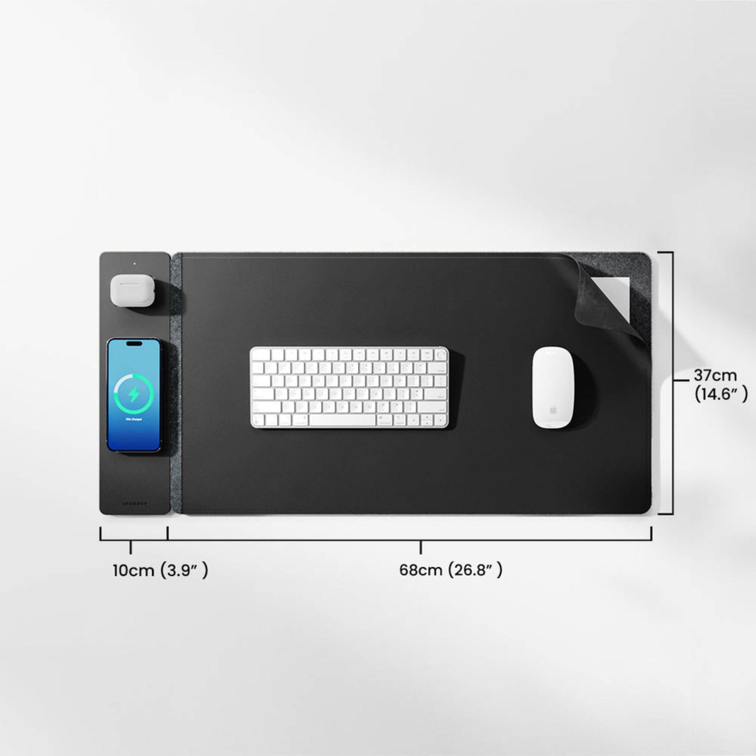 Journey ALTI Wireless Charging Desk Mat Black JWCDMBK