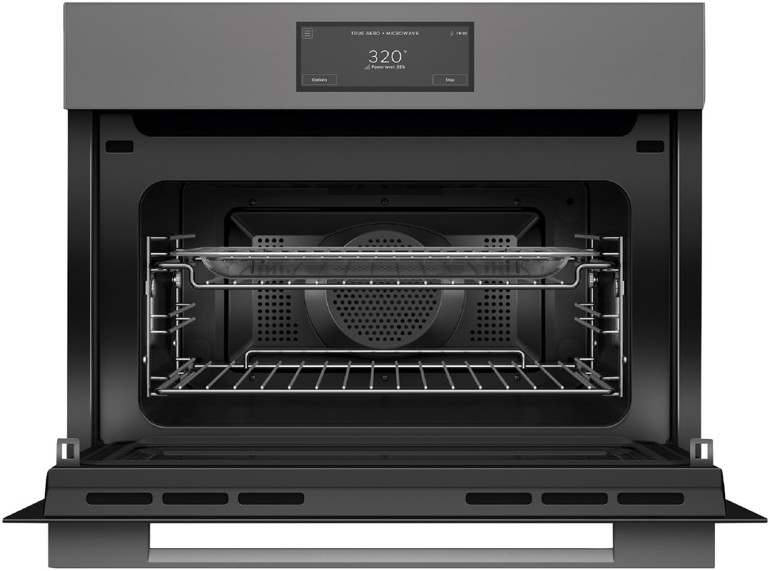 Fisher & Paykel 60cm Minimal Compact Combi-Microwave Oven, Grey OM60NMUG5