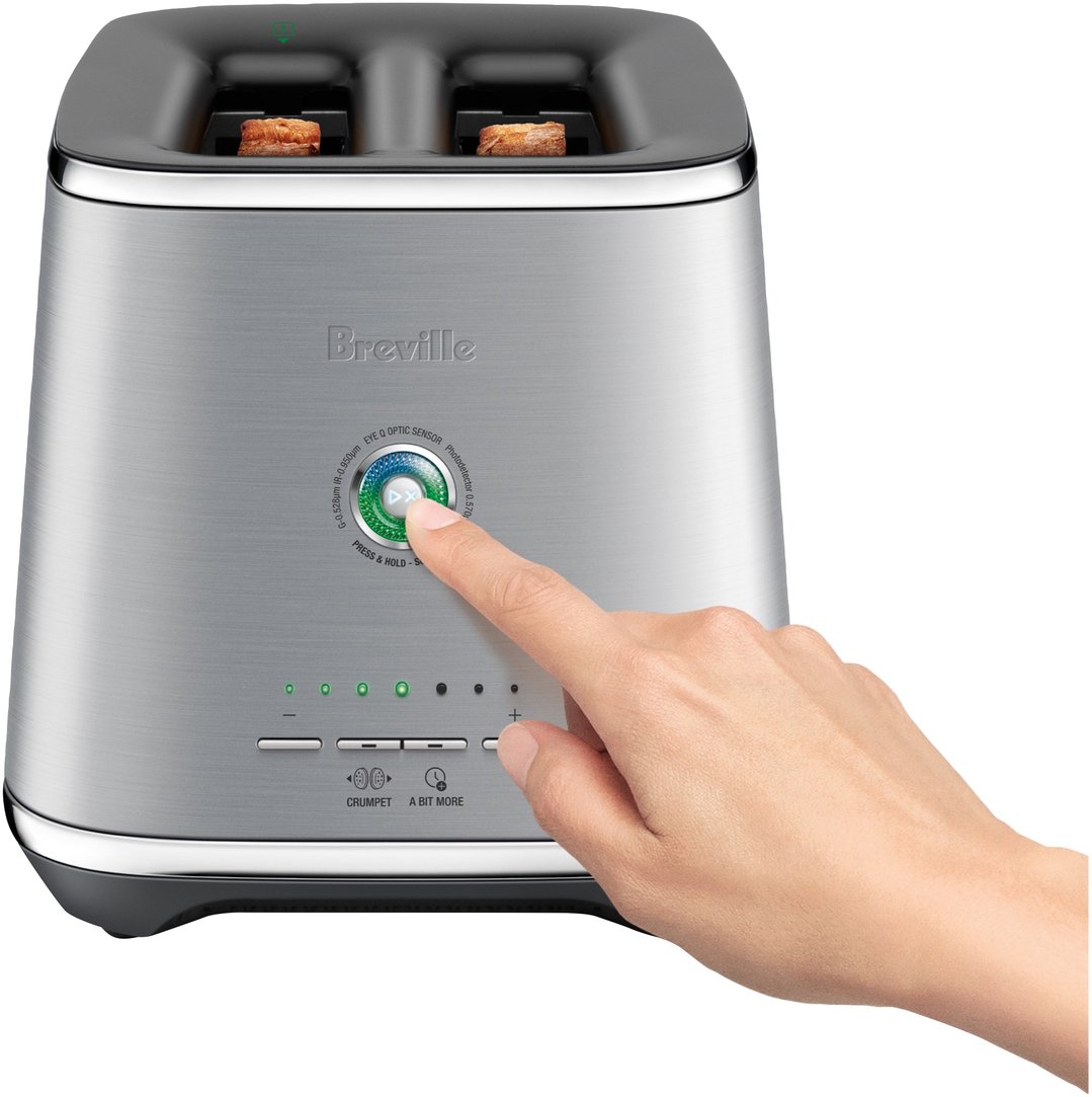 Breville the Eye Q 850 Auto 2 Slice Toaster - Brushed Stainless BTA850BSS