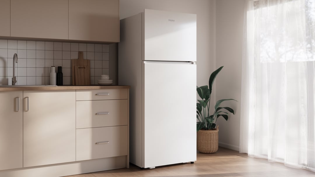 Haier 443L 300 Series Refrigerator White Top Freezer HRF450TW