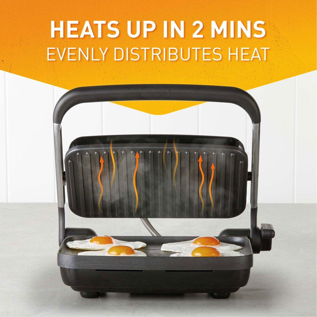 Sunbeam Café Style 2-Slice Sandwich Press & Maker. GRM2000SS