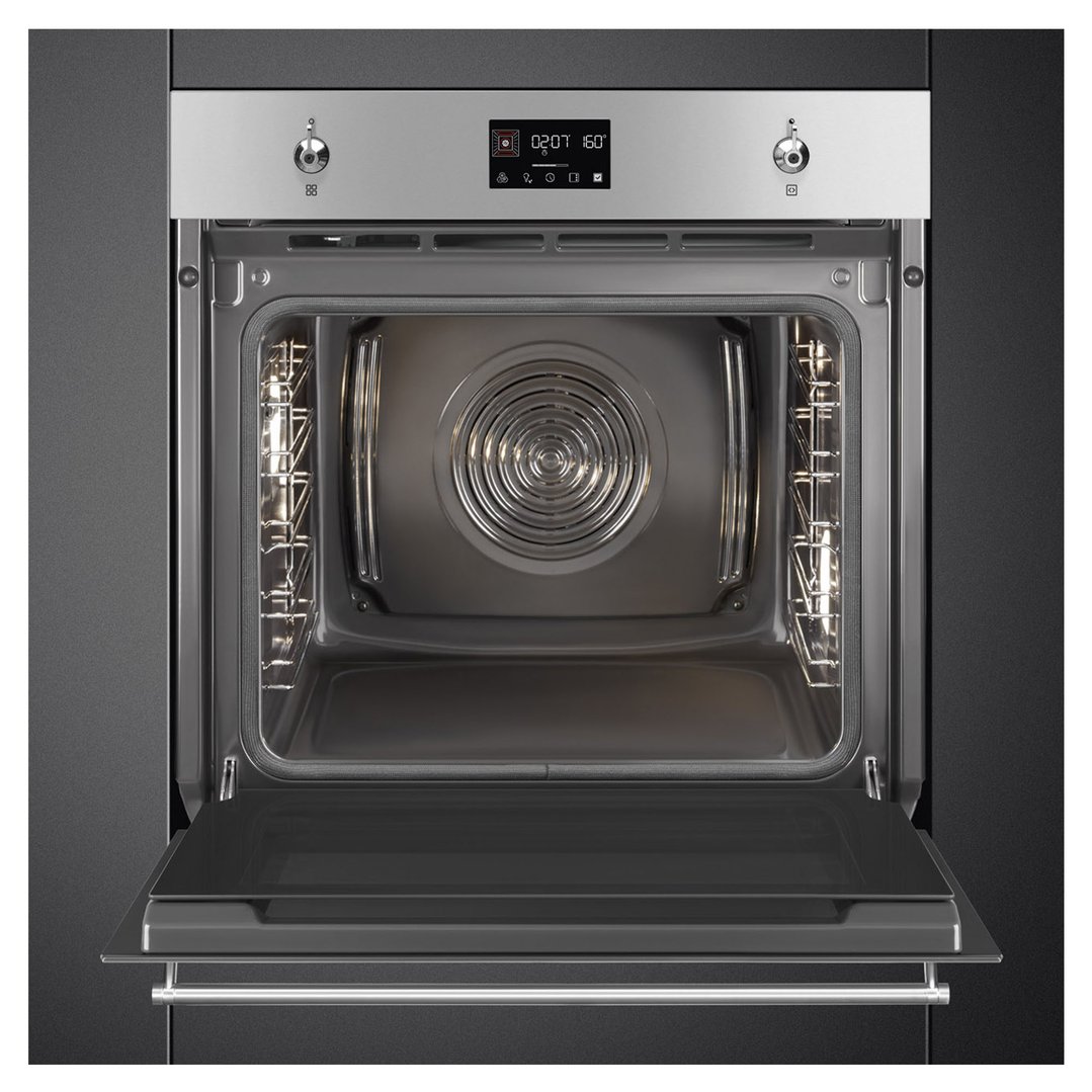 Smeg 60cm Classic Pyro Oven - EvoScreen - Stainless Steel SOPA6302TX
