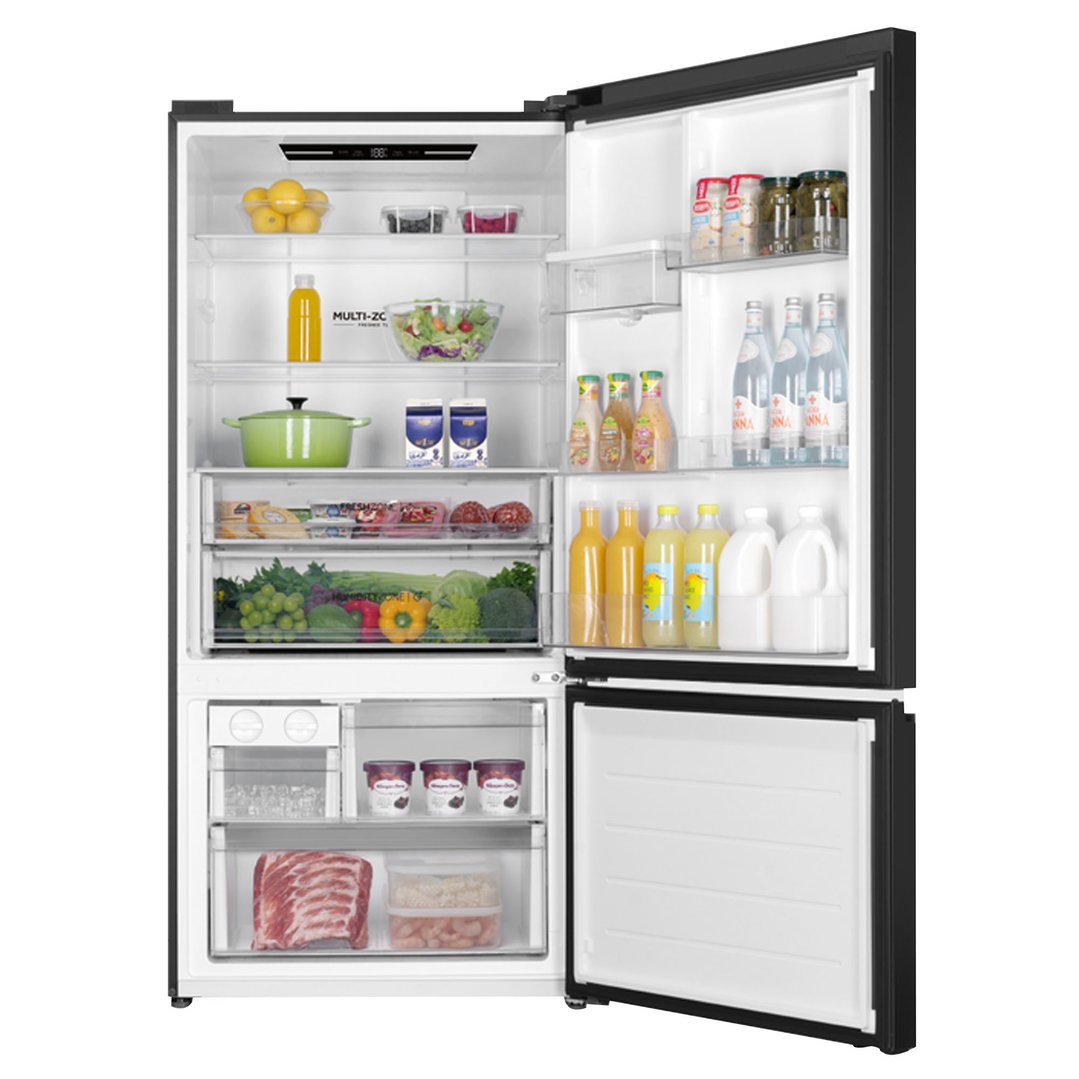 Haier 514L 500 Series Refrigerator Bottom Freezer, Water Black HRF510BHC