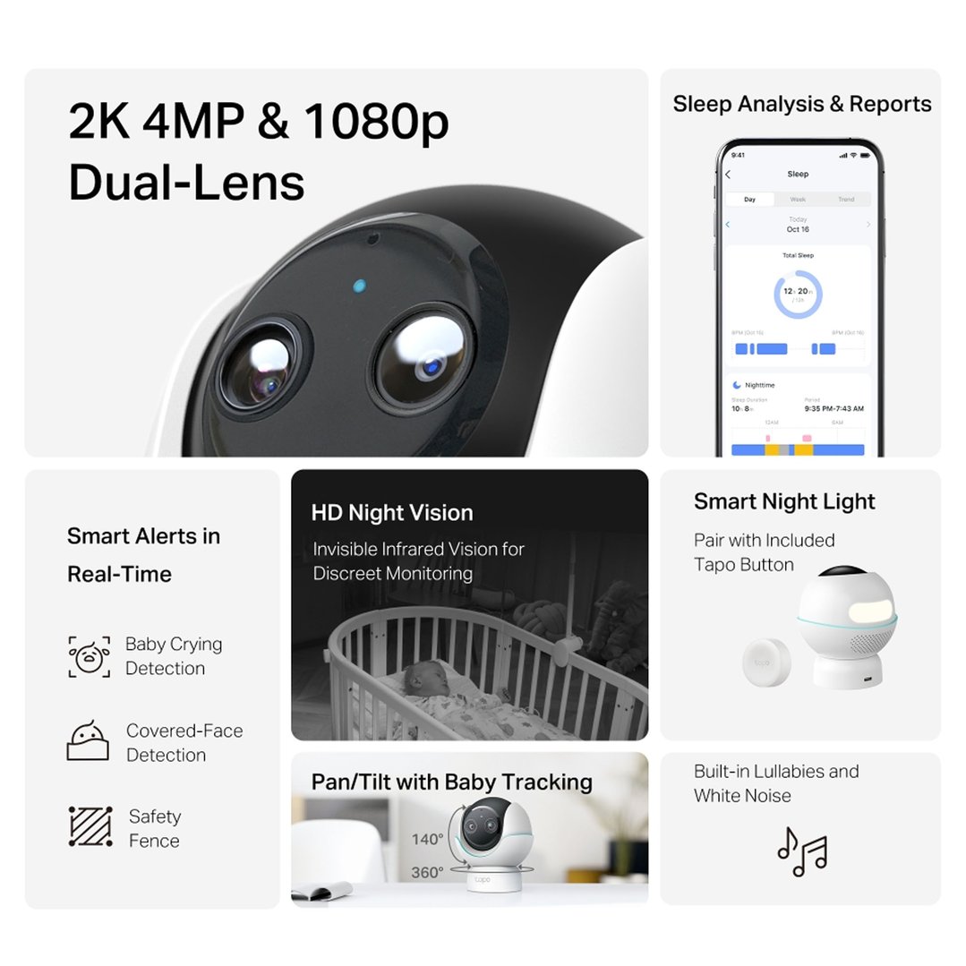 tp-link Dual-Lens Smart Baby Camera TAPO-C840