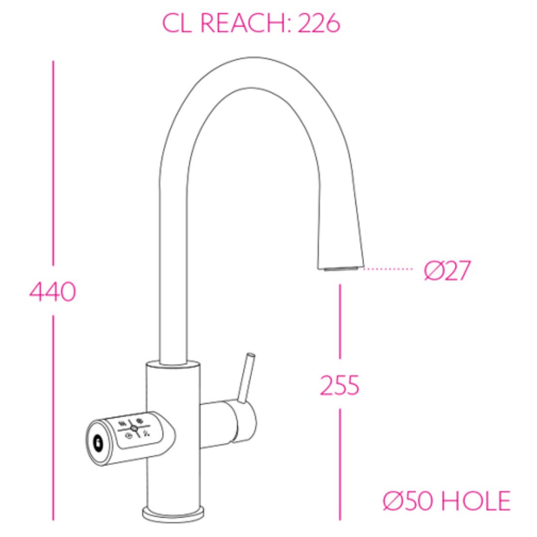 Zip HydroTap G5 BCSHA Celsius Plus All-In-One Brushed Nickel H5M783Z11AU