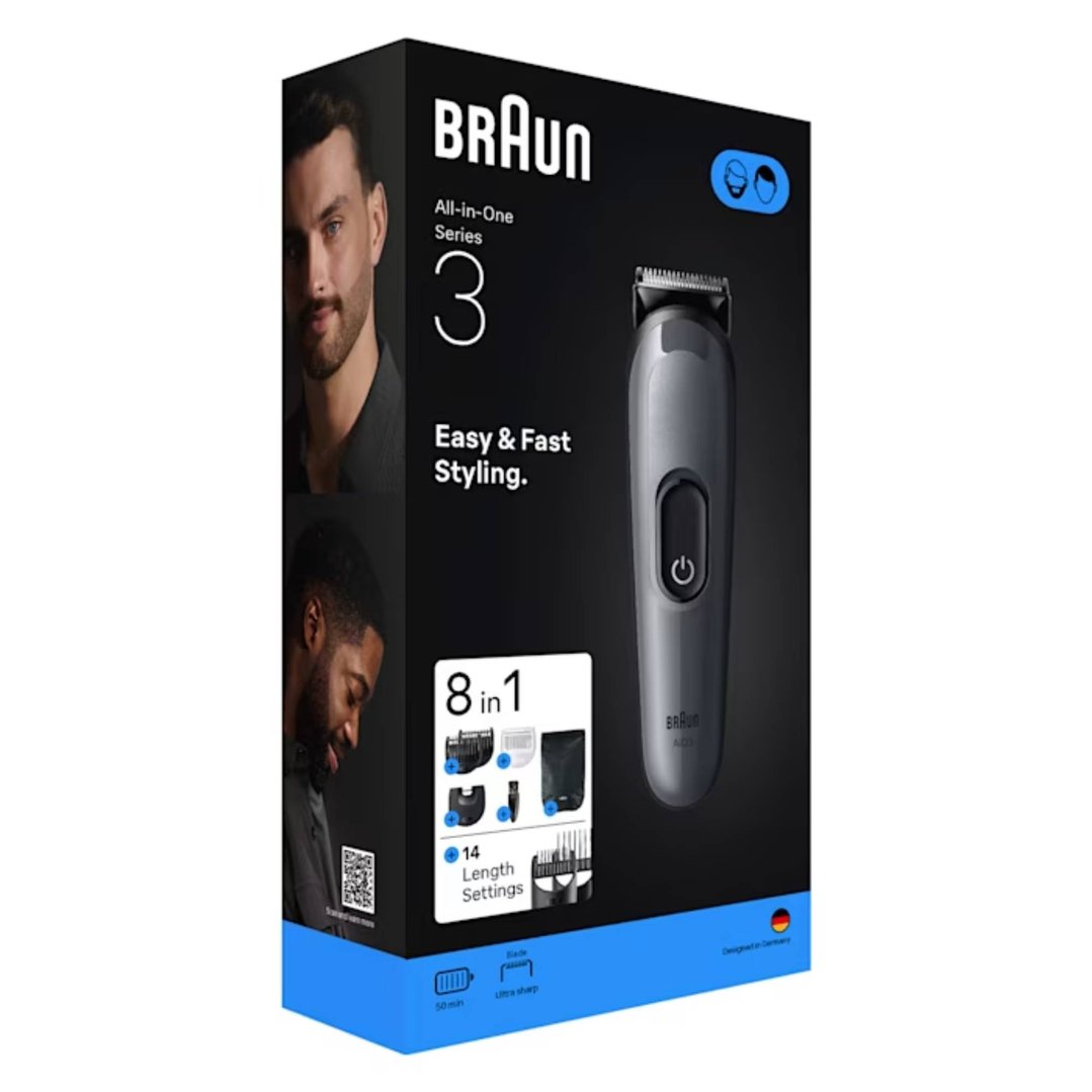 Braun All-in-One Series 3 Beard Trimmer Grooming Kit AIO3540