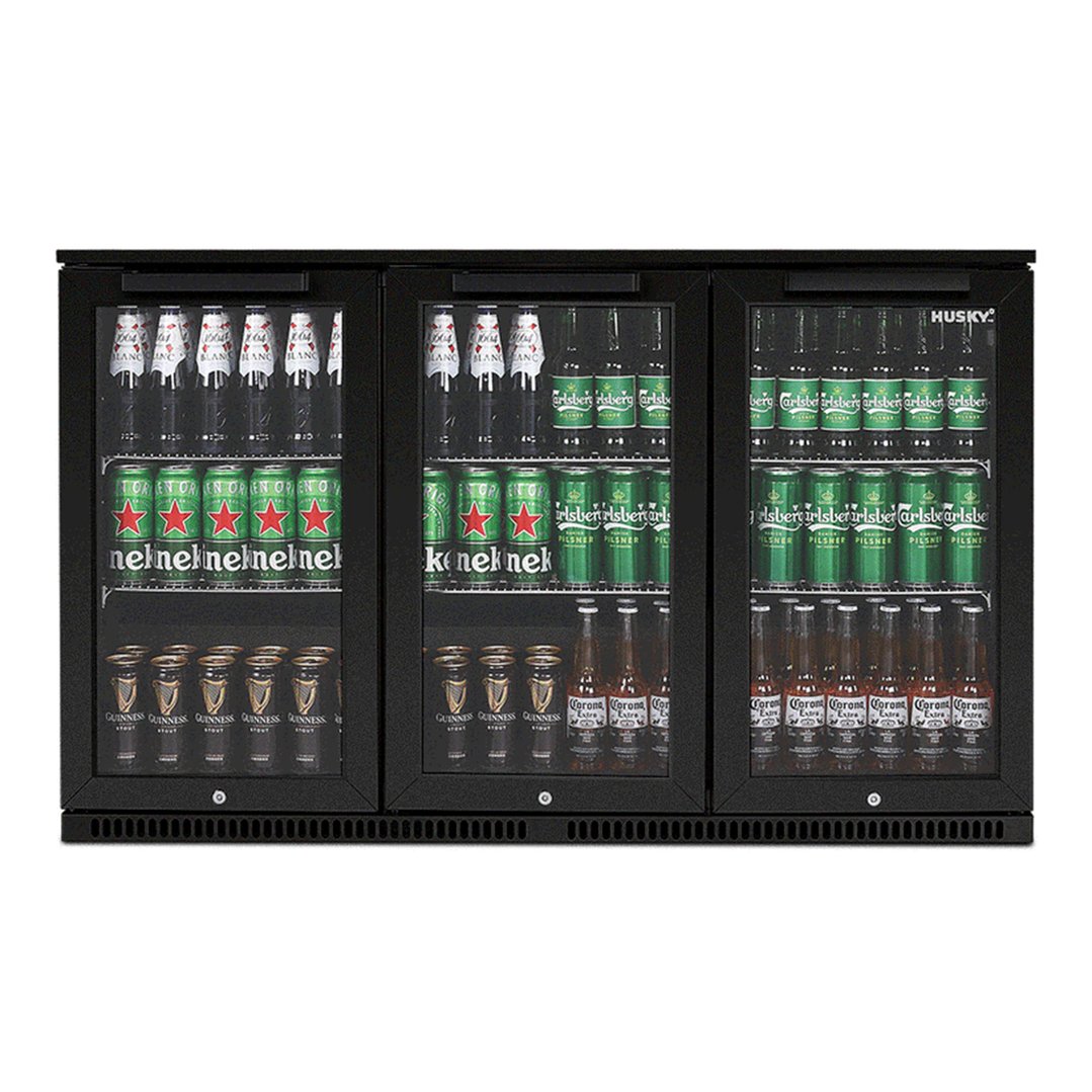 Husky 307L Alfresco Triple Door Chiller in Black ALFC3BK840ELB