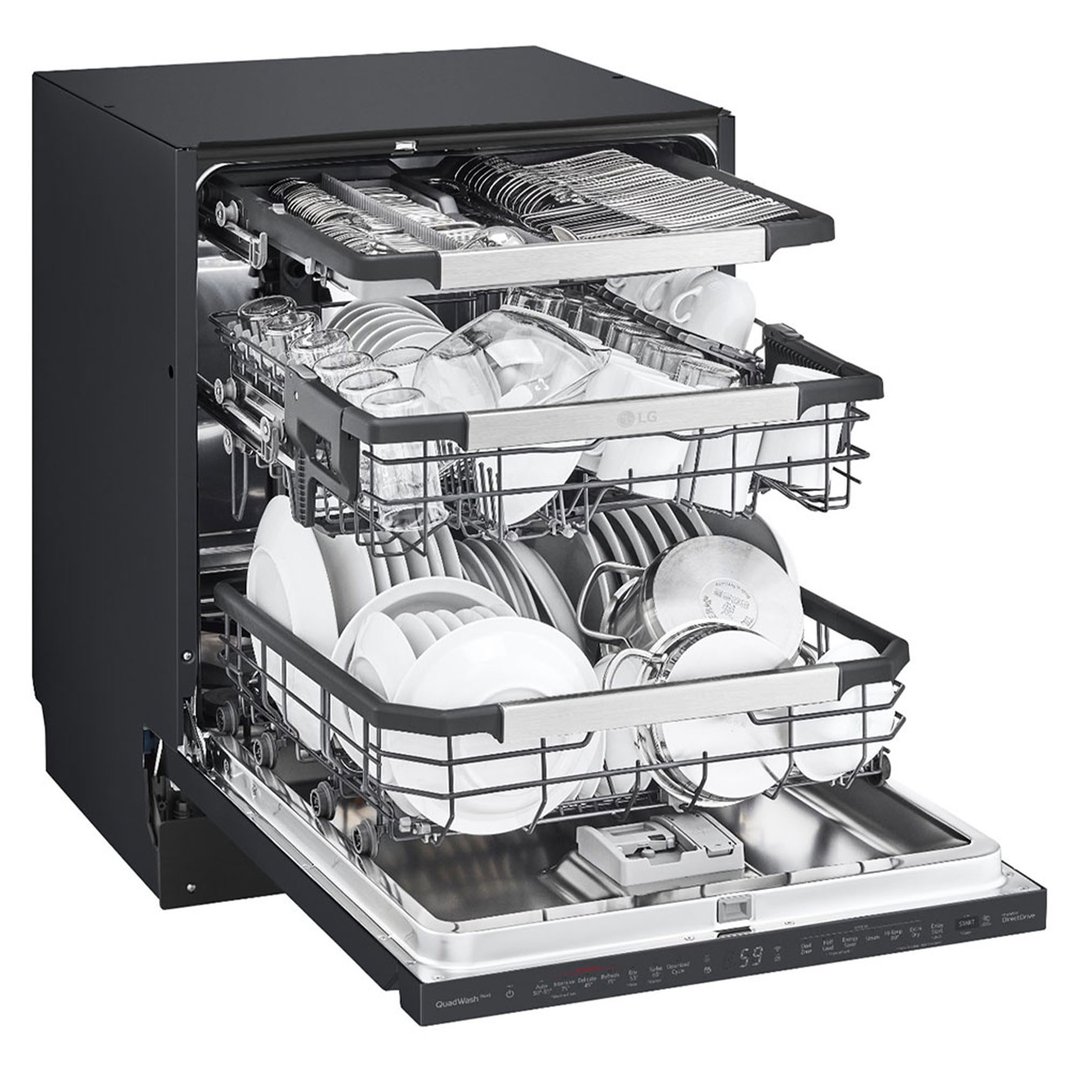 LG 15 Place QuadWash® Built-Under Dishwasher in Matte Black Finish XD3A25UMB