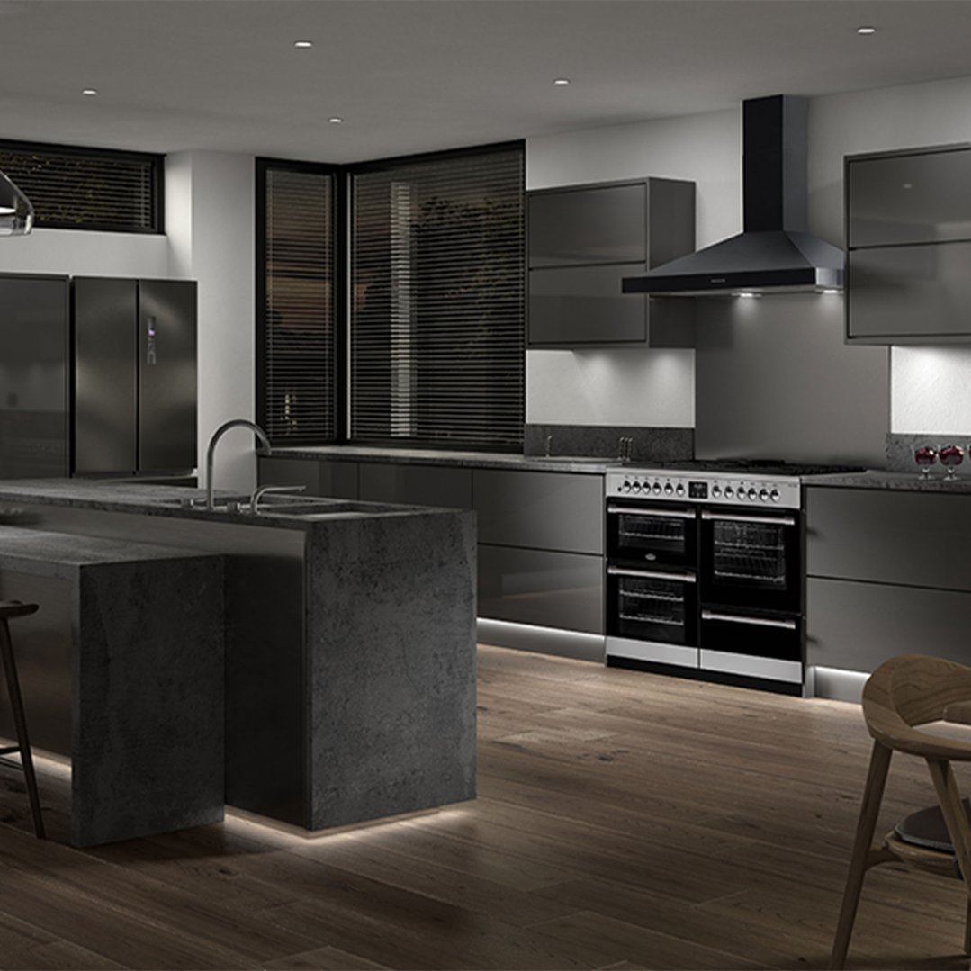 Belling CookCentre Deluxe 110cm Dual Fuel Range Cooker Stainless