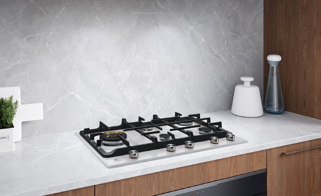 Electrolux 75cm UltimateTaste 900 5 Burner Gas Cooktop Stainless Steel EHG755SE