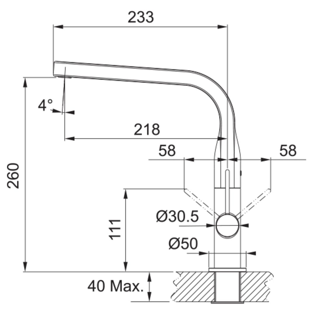 Franke Sinos Swivel Mixer Tap TA6300B