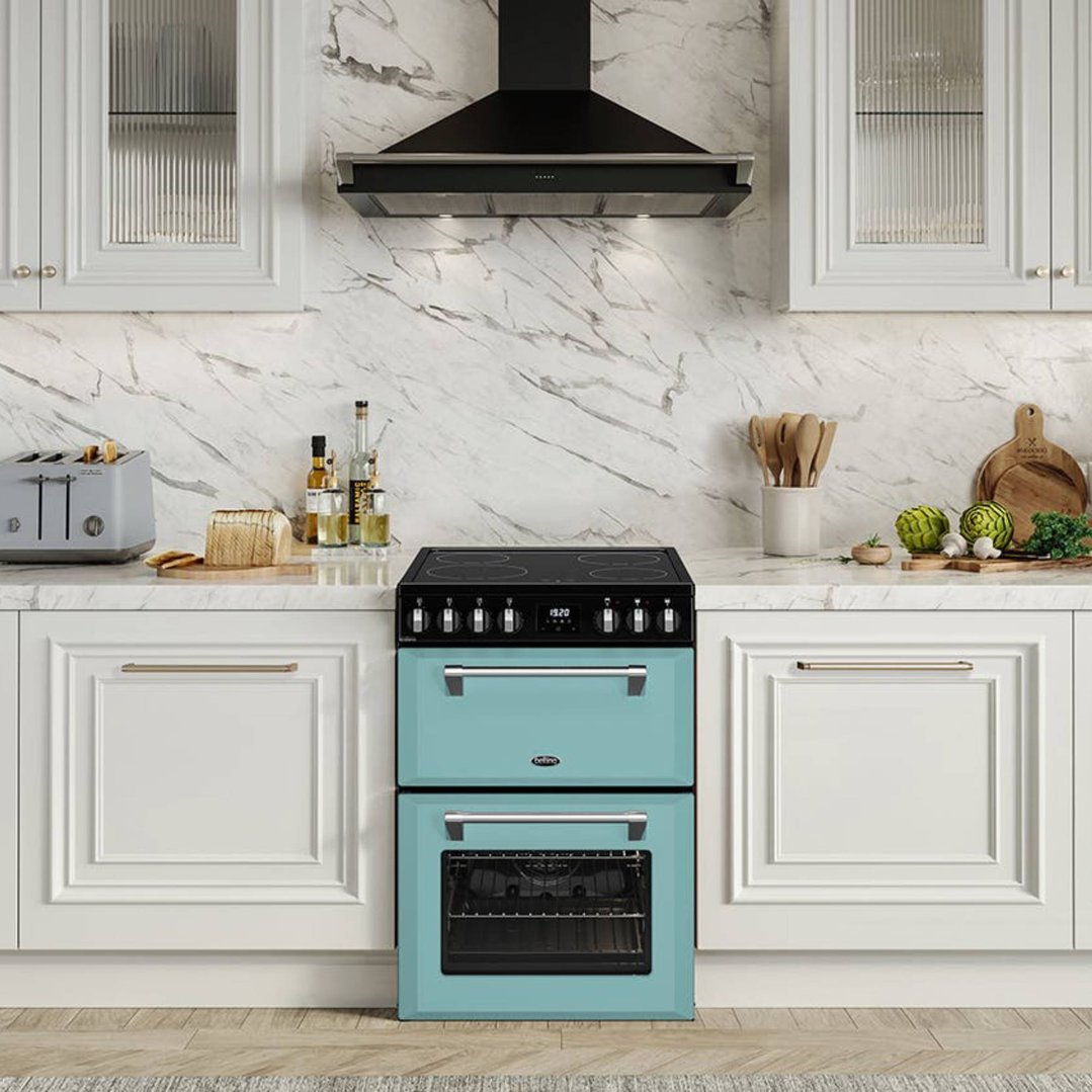 Belling Colour Boutique Mini RIchmond 60cm Induction Range Cooker - Country Blue BMR60DOINDCB