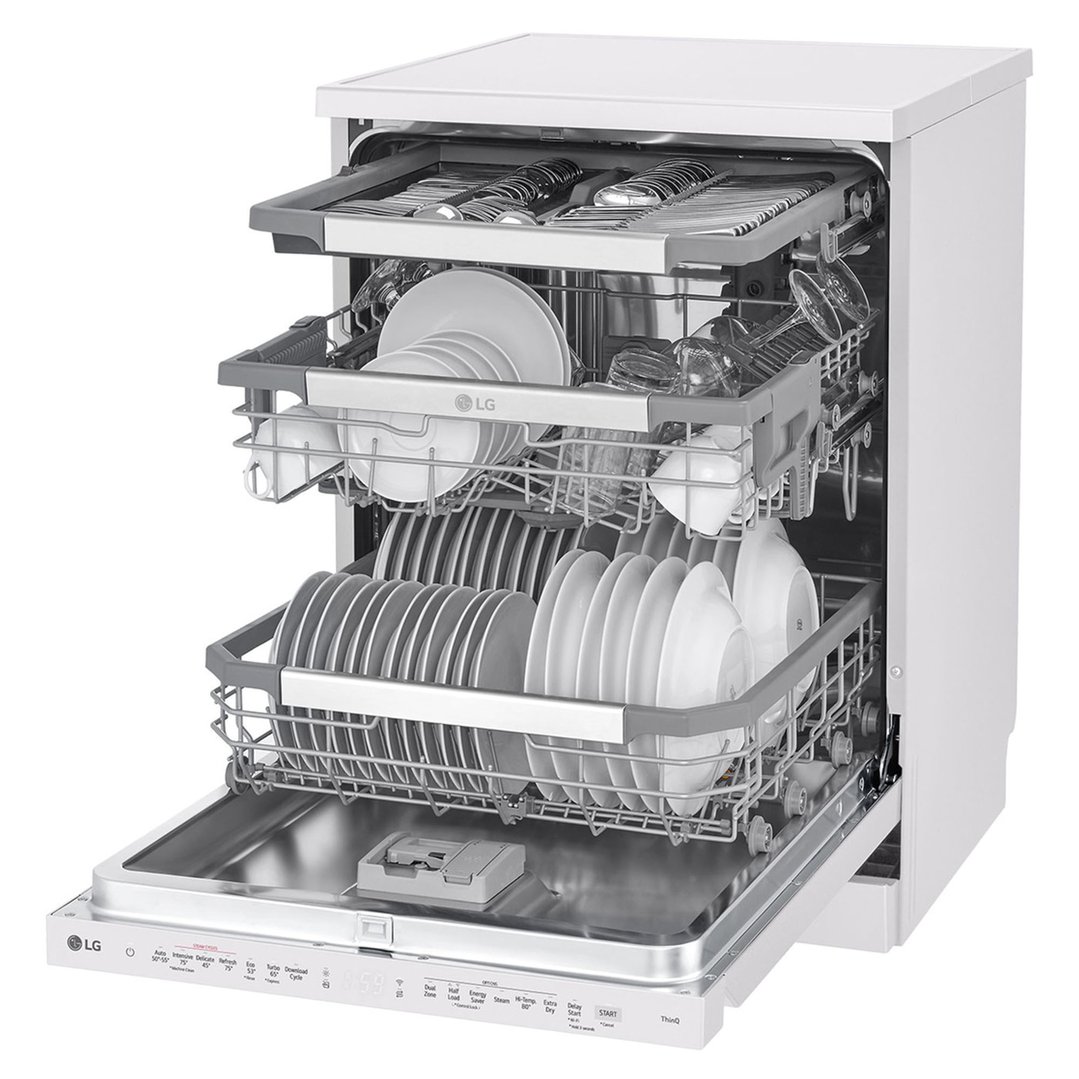 LG 15 Place QuadWash® Dishwasher - Freestanding - Matte White XD3A25MW