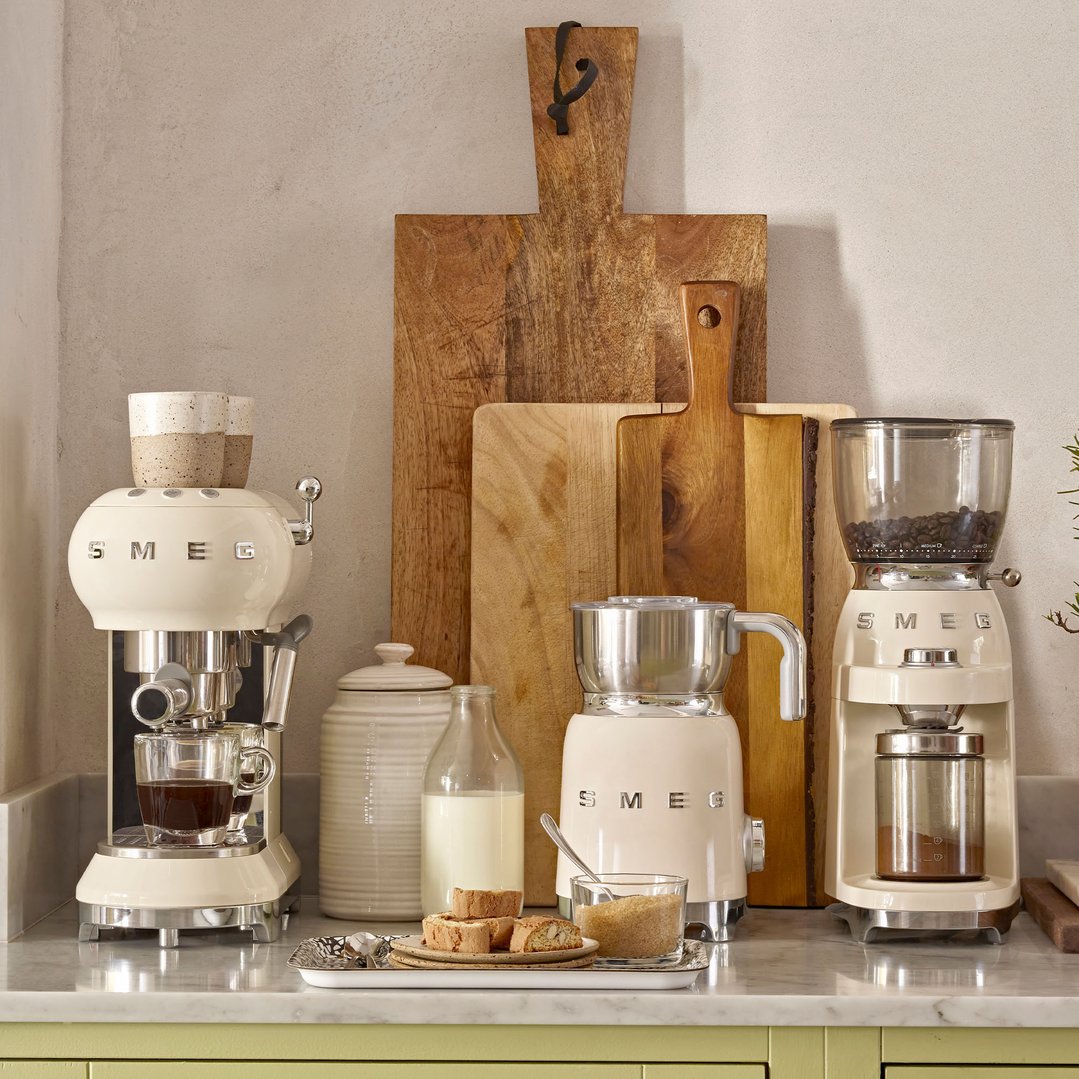 Smeg Coffee Grinder Cream CGF11CRAU Buy Online with Afterpay
