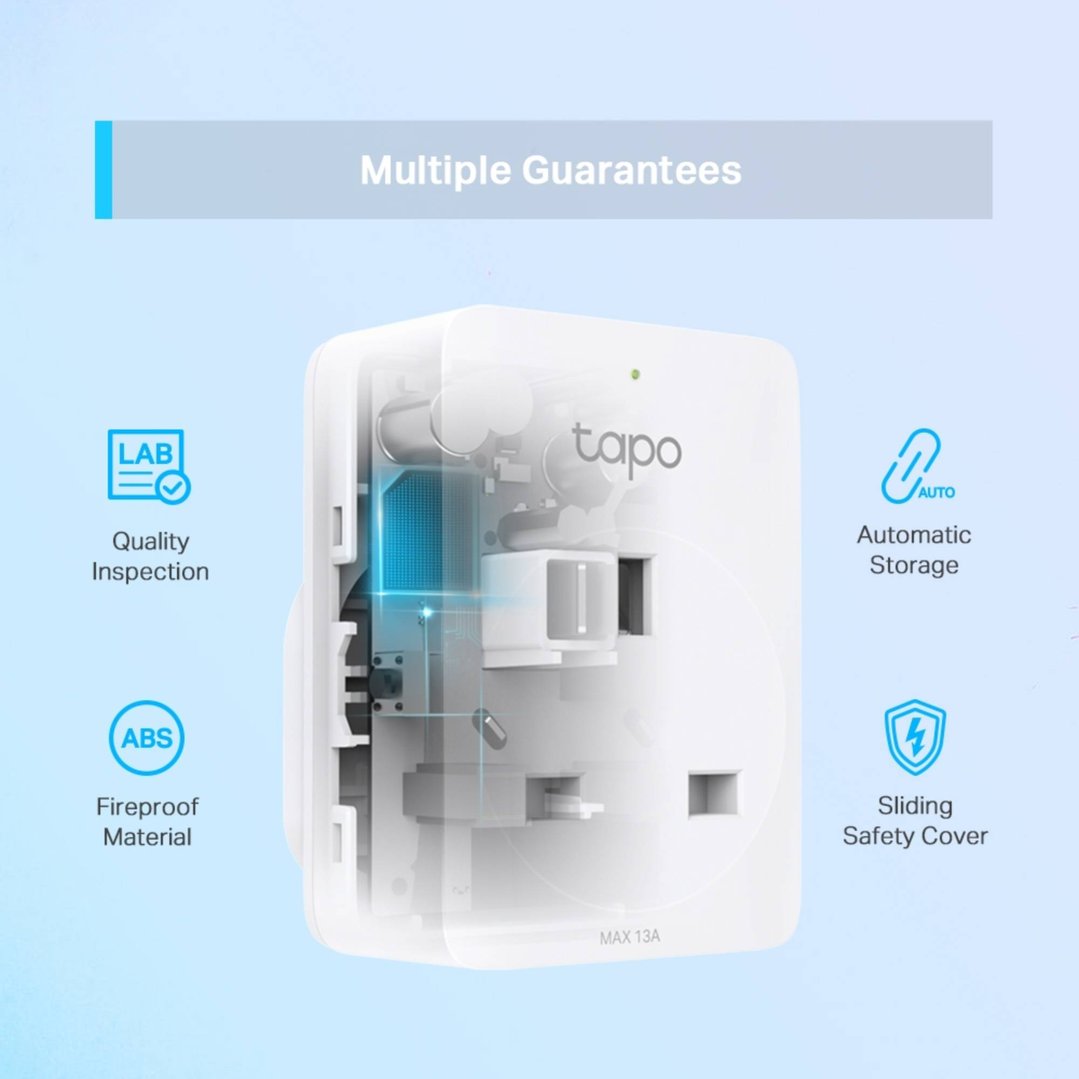 tp-link Tapo Mini Smart Wi-Fi Socket - 4 Pack P100-4