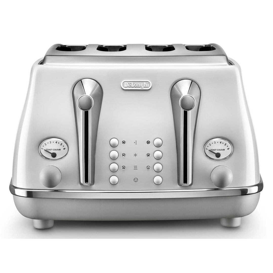 Delonghi Icona Capitals 4 Slice Toaster Sydney White CTOC4003W
