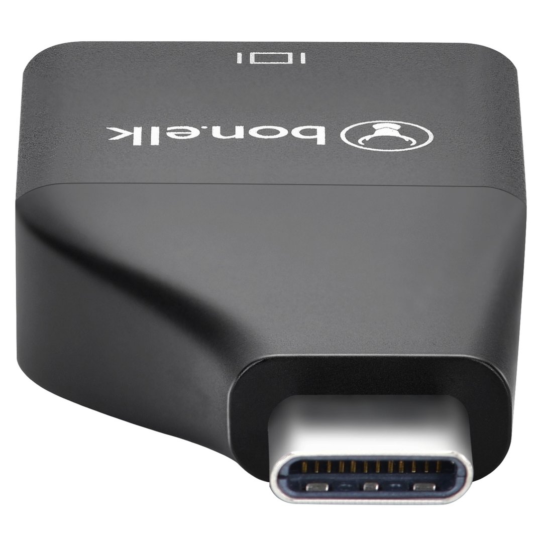 Bonelk USB-C to 4K HDMI Adapter Black. ELK-80063-R
