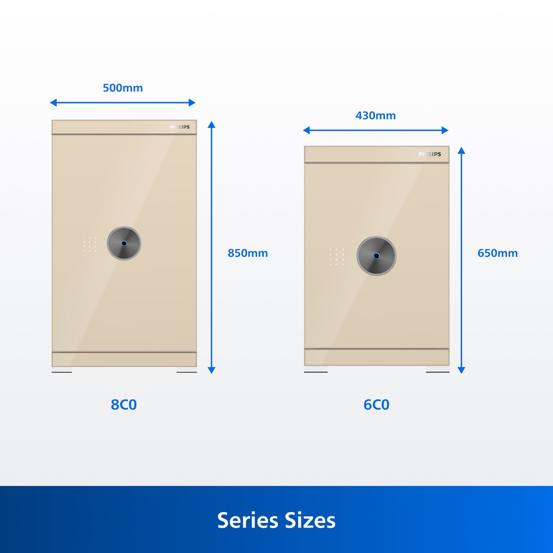 Philips Wi-Fi Connectivity Smart Safe - 131 KG (Gold) SBX602-8CU-GOLD