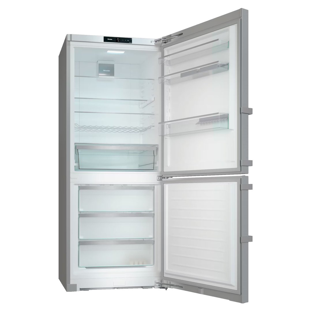 Miele 433L Freestanding Bottom Mount Fridge / Freezer CleanSteel KFN4776