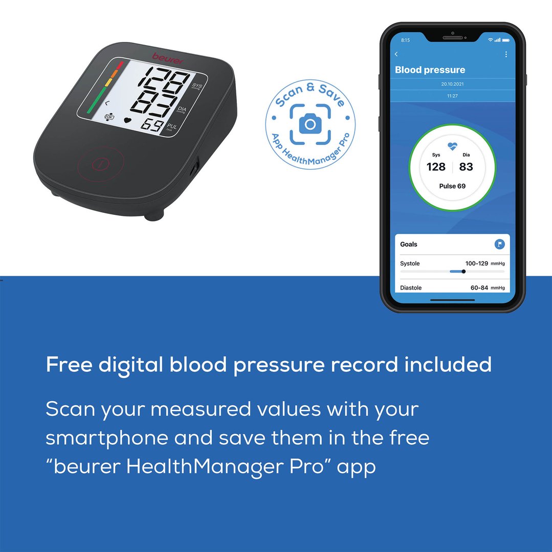Beurer Limited Edition Upper Arm Blood Pressure Monitor BM23RC